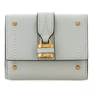 파스텔 라이트 블루 가죽 미니 패딩턴 지갑 CH26SP914O373 344