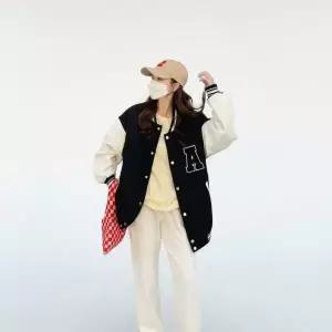 /신상오픈런 여성용 가을 겨울 오버사이즈 기모 야구 재킷