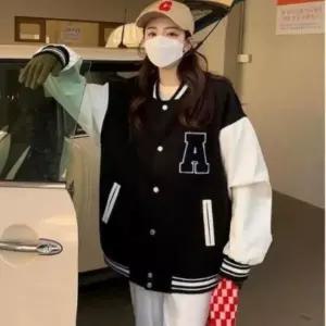/신상오픈런 여성용 가을 겨울 오버사이즈 기모 야구 재킷