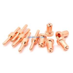 B0KB 60pcs 확장 된 긴 플라즈마 커터 팁 전극 및 노즐 키트 호환용접