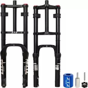 오버허브 20인치 4.0 팻 타이어 바이크 에어 서스펜션 포크 - 180mm 여행 135mm 허브 간격 스트레이트 튜브