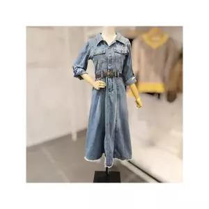 [하프클럽/페이지플린]  F5AOP501A 벨트 데님 원피스