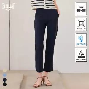 에버라스트 여름까지 입는 여성 링클프리 밴딩 슬랙스팬츠 쿨바지 데일리룩 오피스룩 Bon-2581