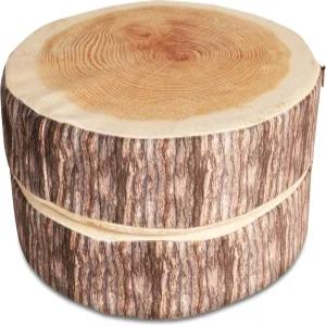 통나무 베개 2팩 - 고밀도 폼이 있는 아늑하고 편안한 나무 세탁 가능한 커버가 사실적인 원형 쿠션 오두막