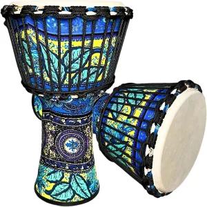 RUOSWTE 젬베 드럼 봉고 콩고 핸드 초보자 및 전문 드러머에게 적합한 ( 블루 ) R008