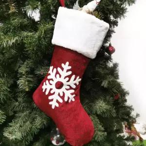 걸이식 데코용 X-MAS 선물주머니 눈꽃양말 성탄절 감성소품 가게장식 크리스마스