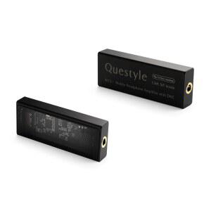 Questyle M12i HiFi 헤드폰 앰프 [MFi 인증] 휴대용 USB DAC 무손실 미니 오디오 앰프, 3.5mm 스마트폰 /PC /노트북용 고해상도 PCM 768kHz /DSD512 지원