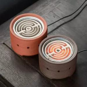 소형 화로 핫플레이트 캠핑 전기 가열판 코일 이하