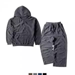 후드 기모 트레이닝 세트 겨울 헬스복