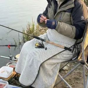 나와니스 국산 기모낚시담요 베이지체크 / 방수원단 무릎담요