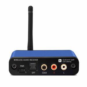 BLT-2 하이파이 블루투스 5.1 오디오 수신기 u2013 aptX HD /AAC, 파일 TI DAC, 장거리, RCA 출력 플러스 광학 및 동축 디지털 아웃 가정용 스테레오