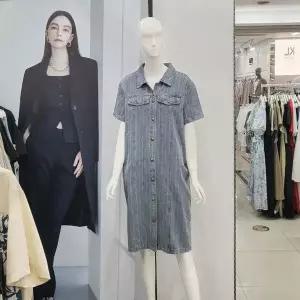 [ab.f.z]Abfz DP01 헤링본워싱 셔츠형 데님 원피스 AFY3QO31_P366173397