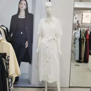 [ab.f.z]Abfz DP01 셔츠형 린넨블랜드 롱 원피스 AFY2QO04_P366172982