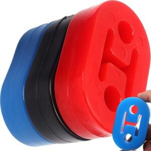 [호환품]리프팅 견인 휠 머플러 지지대 충격 흡수 장치 자동차 범용 2홀 배기 파이프 행거 쿠션 고무 부품