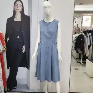 [ab.f.z]Abfz DP01 벌룬포켓 슬리브리스 데님 원피스 AFY3QO33_P364575608