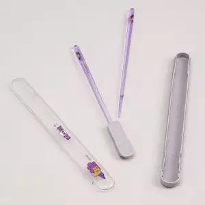 브롤스타즈 피크닉 젓가락 조용한 케이스 세트 쉘리 사무용품 젓가락 조용한