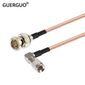 RG179 피그테일 75옴 HD SDI 케이블 스트레이트 BNC 암-미니 소형 호환 DIN 1.0/2.3 CC4 수 (블랙매직 하이