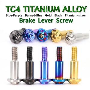 2개입 M6 티타늄 볼트 바이크 오토바이 모터사이클 브레이크 레버 핸들 링크 풀 로드 스크류 GR5