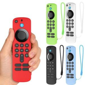 [호환품]Fire TV 스틱 HD/4K용 실리콘 리모컨 보호 커버 야광 방지 낙하 방진 케이스