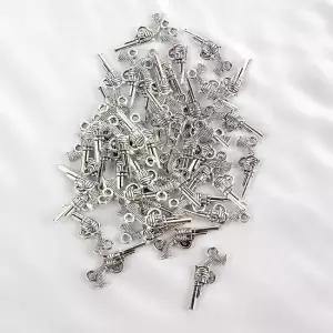 목걸이 펜던트 실버 키링 부자재 리볼버 액세서리 실버리볼버 총모양펜던트 총펜던트