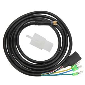 전기 자전거 9 핀 전동 변환 연장 케이블 코드 방수 커넥터 Bafang 프론트 리어 휠 허브 전동용 60cm 130