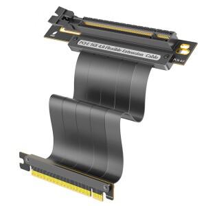 듀얼 90도 PCIE4.0 GPU 확장 케이블 PCI 익스프레스 X16 to 16X 슬롯 라이저 카드 ITX A4 구조 섀시 미니