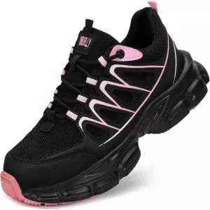 여성용 스틸 토 슈즈 남성용 와이드 논 슬립 복합 작업 운동화 파괴되지 않는 편안한 안전 테니스화 경량