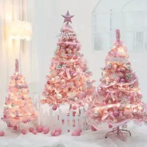 예쁜 대형 핑크트리 크리스마스파티