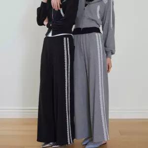 [롯데백화점]에고이스트 [BLUE LABEL] 레이스 트리밍 밴딩 팬츠 ES2OPT03