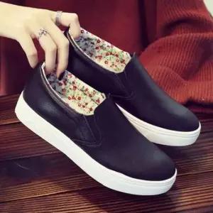 여성 2.5cm 플라워 프린팅 슬립온 스니커즈 운동화