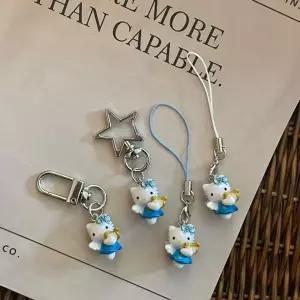 [셀러에이드]오르골 키링 캣 고양이 폰줄 행운 소품샵