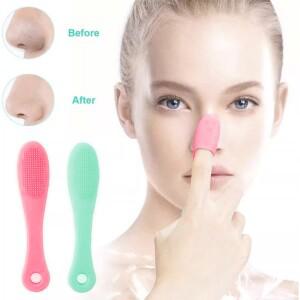 1Pcs 실리콘 코 브러시는 얼굴을 클렌징합니다. 블랙 헤드 제거 청소 엑스 폴리 에이 팅 페이스 워시 케어