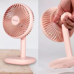 [모두쇼핑}신일PK04KP 저소음 BLDC 데스크팬 충전 핑크 선풍기 미니선풍기