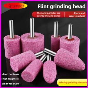 파이어스톤 레드 코런덤 소형 연마 휠 전기 드릴용 6mm 다이아몬드 내부 헤드