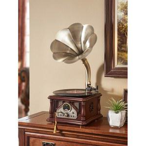 빈티지축음기 장식 유럽식 인테리어 턴테이블 옛날