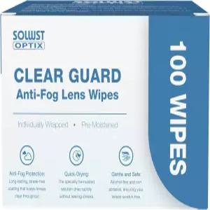 SOLWST 옵틱스 클리어 가드 안티 포그 렌즈 물티슈 - 안경 카메라 선글라스 페이스 쉴드 바이저 고글 및