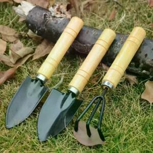 3개 세트 미니 소형 정원 도구 식물 화분 선인장 채소용 흙 파기 잡초 제거 실내 소형