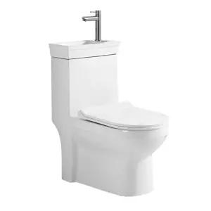 세면대 겸용 양변기 욕실 좁은 왼쪽 변기 가정용 좌변기