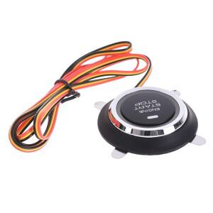 자동차 엔진 시동 정지 푸시 단추 키리스 엔트리 점화 스타터 스위치 교체 12V 1 개