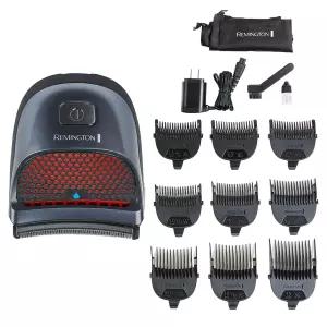 레밍턴 바로가기 프로 셀프 헤어컷 트리머 키트 머리 수염 몸통용 방수 무선 전기 면도기 곡선형 칼날 및