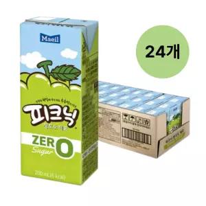 매일유업 피크닉 청포도 제로 200ml 24개