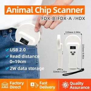 Readell FDX-A/FDX-B/HDX 동물 칩 rfid 핸드 헬드 리더 스타 제품 WS380 스캐너