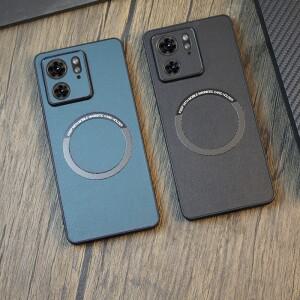 [호환품]Motorola Edge 40 용 Funda Neo 케이스 자기 PU 가죽 + MOTO 보호용 뒷면 커버 чехол
