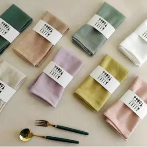 [이지커머스]8컬러 테이블 냅킨 타올 바리스타 홈카페 린넨타올 리빙 냅킨타올 호텔냅킨타올 호텔냅킨 주방