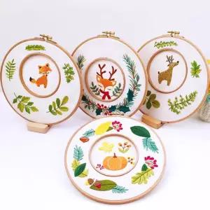 [이지커머스]키밍 크리스마스 패키지 세트 집콕놀이 프랑스자수 십자수 DIY