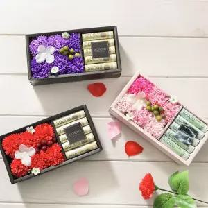 [이지커머스]플라워 용돈박스(S) 바이올렛 어버이날 용돈케이크 플라워용돈박스 돈나오는용돈박스 반전용돈