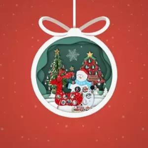 [이지커머스]크리스마스 데스크 미니 목각트리 장식품 균일가 4종 루돌프 목각 트리 탁상용