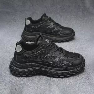 남성 RHI160G0 가죽 매쉬 소재 키높이 어글리 슈즈