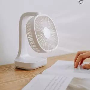 [퍼니메이커]사무실 공부방 화장대 각도 조절 충전용 선풍기 미니선풍기 탁상선풍기 직장인선풍기 여름선풍