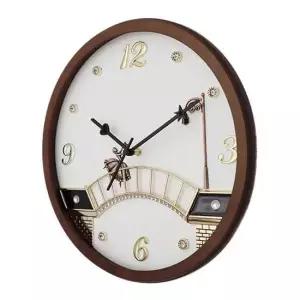 원목 우드 발레리나 무소음 벽시계 인테리어용품 35cm 시계 디지털시계 벽걸이시계 인테리어용품 벽시계